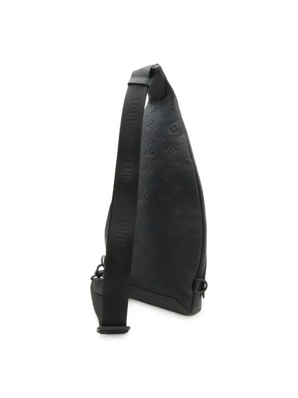Louis Vuitton Monogram Shadow Duo Sling Bag Noir Black Coin